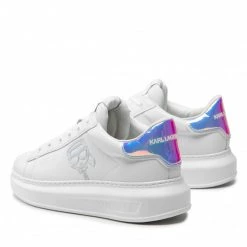 Chaussures Basses Sneakers KARL LAGERFELD - KL52531 White Lthe W/Iridescent Blanc -KARL LAGERFELD Soldes 03 0000301367116 mg