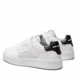 Chaussures Basses Sneakers KARL LAGERFELD - KL52237 White Lthr Blanc -KARL LAGERFELD Soldes 03 0000301368199 mf