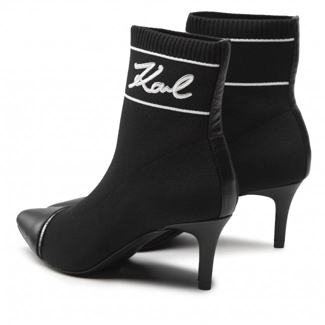 Bottes Et Autres Bottines KARL LAGERFELD - KL30352 Black Knit Textile Noir 5 Bottes Et Autres Bottines KARL LAGERFELD - KL30352 Black Knit Textile Noir – Image 3