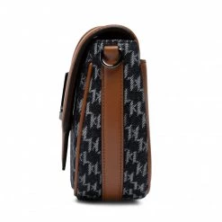 Sacs Sac à Main KARL LAGERFELD - 221W3052 Denim/Toff Marron, Bleu Marine -KARL LAGERFELD Soldes 03 8720092778480 mg