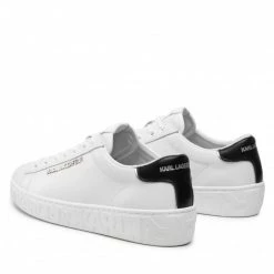 Chaussures Basses Sneakers KARL LAGERFELD - KL51019 White Lthr Blanc -KARL LAGERFELD Soldes 04 0000209796780 st