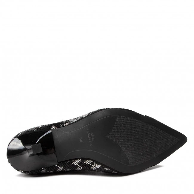 Bottes Et Autres Bottines KARL LAGERFELD - KL30951 Glitter Mix Blk W/Silver Noir 6 Bottes Et Autres Bottines KARL LAGERFELD - KL30951 Glitter Mix Blk W/Silver Noir – Image 4