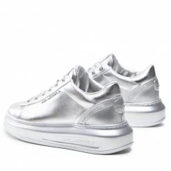 Chaussures Basses Sneakers KARL LAGERFELD - KL62525A Silver Textured LThr Argent -KARL LAGERFELD Soldes 04 0000301364429 fp