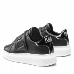 Chaussures Basses Sneakers KARL LAGERFELD - KL52537 Black Lthr Noir -KARL LAGERFELD Soldes 04 0000301367802 plj