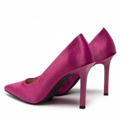 Chaussures Basses Talons Aiguilles KARL LAGERFELD - KL30916 Fuschia Satin Rose -KARL LAGERFELD Soldes 04 0000301442332 ts