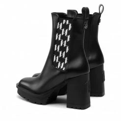 Bottes Et Autres Bottines KARL LAGERFELD - KL30158 Black Lthr Noir -KARL LAGERFELD Soldes 04 0000301442462 ts
