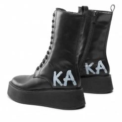Bottes Et Autres Bottes KARL LAGERFELD - KL42475 Black Lthr Noir -KARL LAGERFELD Soldes 04 0000301442585 ts