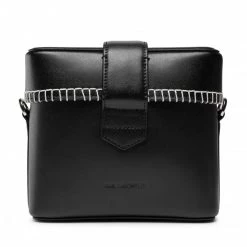 Sacs Sac à Main KARL LAGERFELD - 221W3046 Black/Natural Noir -KARL LAGERFELD Soldes 04 8720092778428 mk