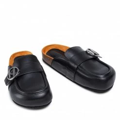 Mules Et Sandales Mules / Sandales De Bain KARL LAGERFELD - KL80440 Black Lthr Noir -KARL LAGERFELD Soldes 05 0000209794434 rz