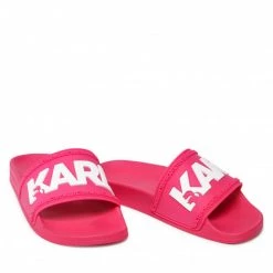 Mules Et Sandales Mules / Sandales De Bain KARL LAGERFELD - KL80904 Puschia Rubber Rose -KARL LAGERFELD Soldes 05 0000209795264 rz