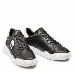 Chaussures Basses Sneakers KARL LAGERFELD - KL52830 Black Lthr Noir -KARL LAGERFELD Soldes 05 0000209796940 rz