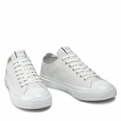 Chaussures Basses Sneakers KARL LAGERFELD - KL50310 White Canvas Blanc -KARL LAGERFELD Soldes 05 0000209797114 plj