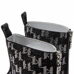 Bottes Et Autres Bottines KARL LAGERFELD - KL30951 Glitter Mix Blk W/Silver Noir 12 Bottes Et Autres Bottines KARL LAGERFELD - KL30951 Glitter Mix Blk W/Silver Noir -KARL LAGERFELD Soldes 05 0000301363446 is