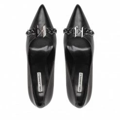 Chaussures Basses Talons Aiguilles KARL LAGERFELD - KL32010 Black Lthr Noir -KARL LAGERFELD Soldes 05 0000301363606 is