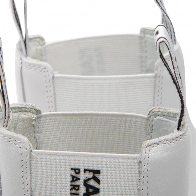Bottes Et Autres Bottines Chelsea KARL LAGERFELD - KL42944 White Lthr Blanc 7 Bottes Et Autres Bottines Chelsea KARL LAGERFELD - KL42944 White Lthr Blanc – Image 5