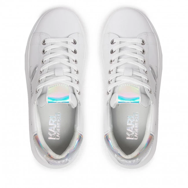 Chaussures Basses Sneakers KARL LAGERFELD - KL62510A White Lthr/Iridescent Blanc 7 Chaussures Basses Sneakers KARL LAGERFELD - KL62510A White Lthr/Iridescent Blanc – Image 5