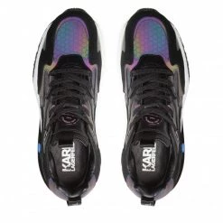 Chaussures Basses Sneakers KARL LAGERFELD - KL63111I Black Lthr/Txt Noir -KARL LAGERFELD Soldes 05 0000301365587 ph