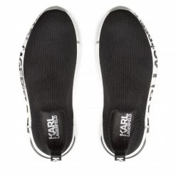 Chaussures Basses Sneakers KARL LAGERFELD - KL63213 Black Knit Textile Noir -KARL LAGERFELD Soldes 05 0000301366027 ph