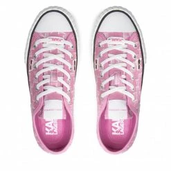 Chaussures Basses Sneakers KARL LAGERFELD - KL60414 Pink Canvas W/Lt Pink Rose -KARL LAGERFELD Soldes 05 0000301366416 ph