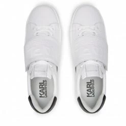 Chaussures Basses Sneakers KARL LAGERFELD - KL51037 White Lthr Blanc -KARL LAGERFELD Soldes 05 0000301366966 sw