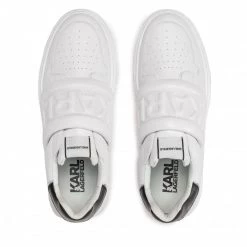 Chaussures Basses Sneakers KARL LAGERFELD - KL52237 White Lthr Blanc -KARL LAGERFELD Soldes 05 0000301368199 mf