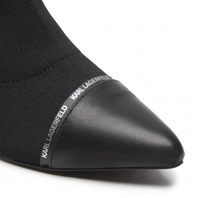 Bottes Et Autres Bottines KARL LAGERFELD - KL30352 Black Knit Textile Noir 7 Bottes Et Autres Bottines KARL LAGERFELD - KL30352 Black Knit Textile Noir – Image 5