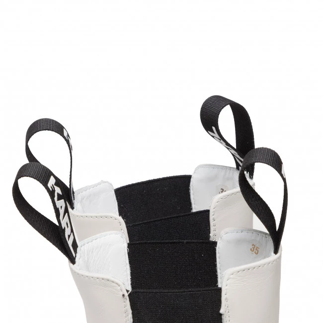 Bottes Et Autres Bottines Chelsea KARL LAGERFELD - KL41680 White Lthr Blanc 7 Bottes Et Autres Bottines Chelsea KARL LAGERFELD - KL41680 White Lthr Blanc – Image 5