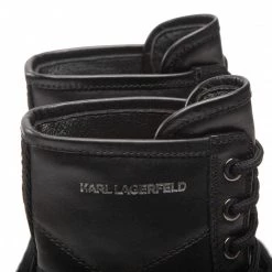 Bottes Et Autres Bottines KARL LAGERFELD - KL43250 Black Lthr Noir -KARL LAGERFELD Soldes 05 0000301442660 st