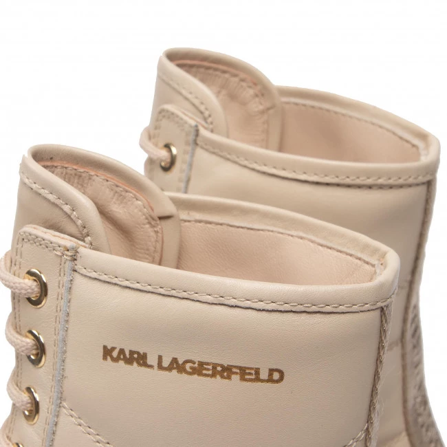 Bottes Et Autres Bottines KARL LAGERFELD - KL43250 Cream Lthr Beige 7 Bottes Et Autres Bottines KARL LAGERFELD - KL43250 Cream Lthr Beige – Image 5