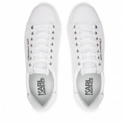 Chaussures Basses Sneakers KARL LAGERFELD - KL51019 White Lthr/Mono Blanc -KARL LAGERFELD Soldes 05 0000301366935 sw