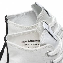 Chaussures Basses Baskets KARL LAGERFELD - KL60350 White Blanc -KARL LAGERFELD Soldes 06 0000209794922 bs