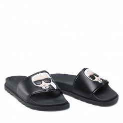 Mules Et Sandales Mules / Sandales De Bain KARL LAGERFELD - KL80975 Black Rubber Noir -KARL LAGERFELD Soldes 06 0000209795288 rz