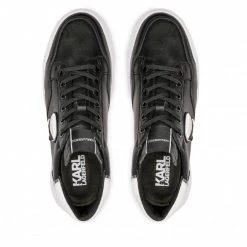 Chaussures Basses Sneakers KARL LAGERFELD - KL52830 Black Lthr Noir -KARL LAGERFELD Soldes 06 0000209796940 rz