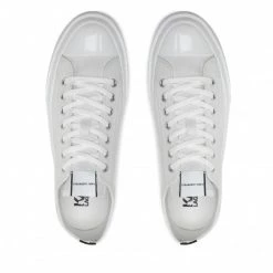 Chaussures Basses Sneakers KARL LAGERFELD - KL50310 White Canvas Blanc -KARL LAGERFELD Soldes 06 0000209797114 plj