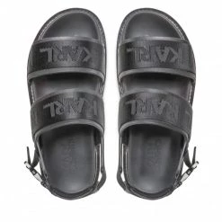 Mules Et Sandales Sandales KARL LAGERFELD - KL70215 Black Lthr Noir -KARL LAGERFELD Soldes 06 0000209797213 rz