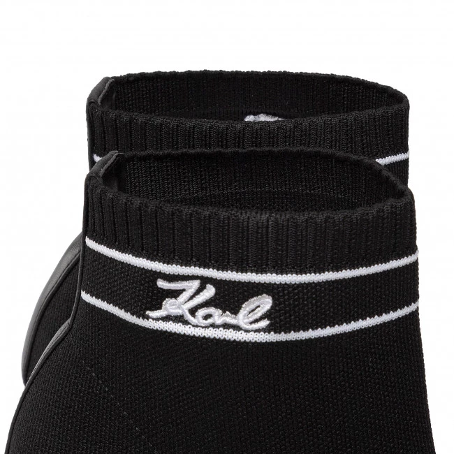 Bottes Et Autres Bottines KARL LAGERFELD - KL31352 Black Knit Textile Noir 7 Bottes Et Autres Bottines KARL LAGERFELD - KL31352 Black Knit Textile Noir – Image 5