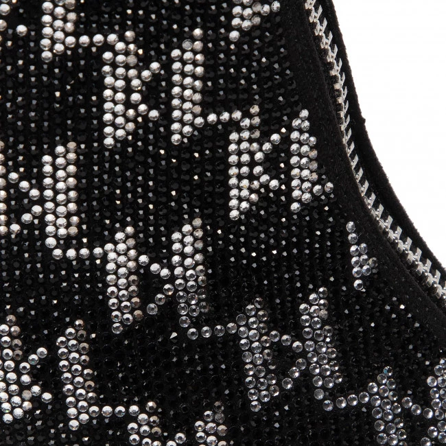 Bottes Et Autres Bottines KARL LAGERFELD - KL30951 Glitter Mix Blk W/Silver Noir 8 Bottes Et Autres Bottines KARL LAGERFELD - KL30951 Glitter Mix Blk W/Silver Noir – Image 6