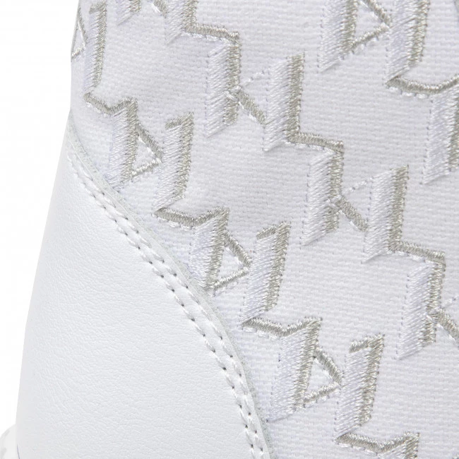 Bottes Et Autres Bottines KARL LAGERFELD - KL42531 White Vg Lthr/Txt Mono Blanc 8 Bottes Et Autres Bottines KARL LAGERFELD - KL42531 White Vg Lthr/Txt Mono Blanc – Image 6