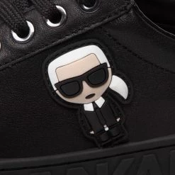 Chaussures Basses Sneakers KARL LAGERFELD - KL61030A Black Lthr/Mono Noir -KARL LAGERFELD Soldes 06 0000301364061 bs