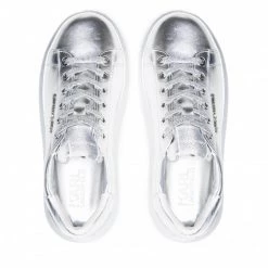 Chaussures Basses Sneakers KARL LAGERFELD - KL62525A Silver Textured LThr Argent -KARL LAGERFELD Soldes 06 0000301364429 fp