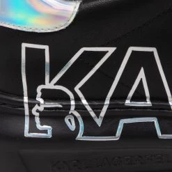 Chaussures Basses Sneakers KARL LAGERFELD - KL62511I Black Lthr W/Iridescent Noir -KARL LAGERFELD Soldes 06 0000301364870 mk
