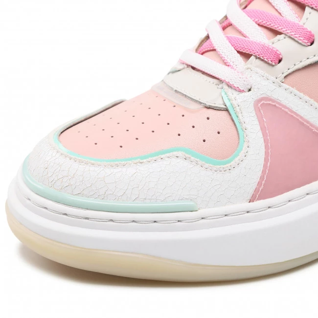 Chaussures Basses Sneakers KARL LAGERFELD - KL62024 Nude Lthr W/Multi Rose 8 Chaussures Basses Sneakers KARL LAGERFELD - KL62024 Nude Lthr W/Multi Rose – Image 6