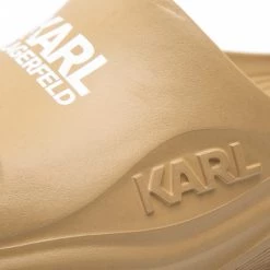 Mules Et Sandales Mules / Sandales De Bain KARL LAGERFELD - KL85000 Clay Eco Beige -KARL LAGERFELD Soldes 06 0000301366706 bs