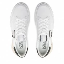 Chaussures Basses Sneakers KARL LAGERFELD - KL52830 White Lthr Blanc -KARL LAGERFELD Soldes 06 0000301368526 plj