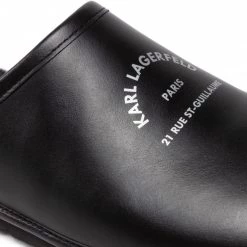 Mules Et Sandales Chaussons KARL LAGERFELD - KL20008 Black Lthr Noir 13 Mules Et Sandales Chaussons KARL LAGERFELD - KL20008 Black Lthr Noir -KARL LAGERFELD Soldes 06 0000301444053 ks