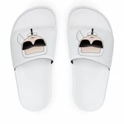 Mules Et Sandales Mules / Sandales De Bain KARL LAGERFELD - KL80975 White Blanc -KARL LAGERFELD Soldes 06 0000209795318 swa