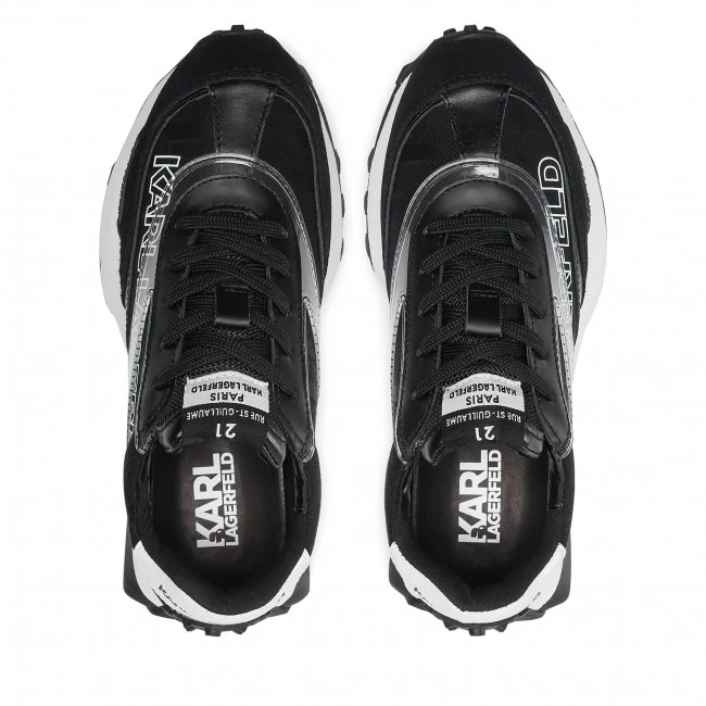 Chaussures Basses Sneakers KARL LAGERFELD - KL62925 Black Lthr & Textile Noir 8 Chaussures Basses Sneakers KARL LAGERFELD - KL62925 Black Lthr & Textile Noir – Image 6