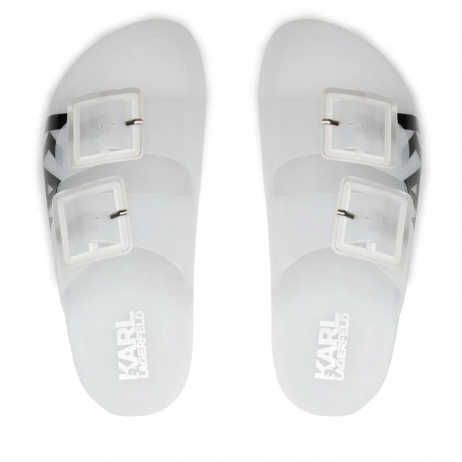 Mules Et Sandales Mules / Sandales De Bain KARL LAGERFELD - KL80720 White Pu Blanc 8 Mules Et Sandales Mules / Sandales De Bain KARL LAGERFELD - KL80720 White Pu Blanc – Image 6