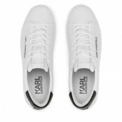Chaussures Basses Sneakers KARL LAGERFELD - KL51019 White Lthr Blanc -KARL LAGERFELD Soldes 07 0000209796780 st