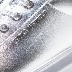 Chaussures Basses Sneakers KARL LAGERFELD - KL62525A Silver Textured LThr Argent -KARL LAGERFELD Soldes 07 0000301364429 fp